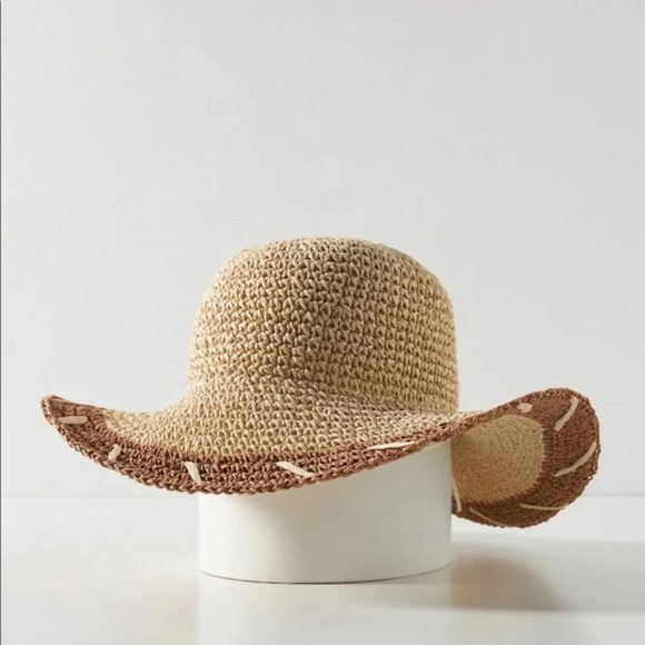 Anthropologie Whipstitch Sun Hat - Picture 3 of 5